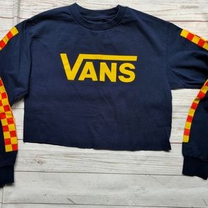 Vans long sleeve crop top